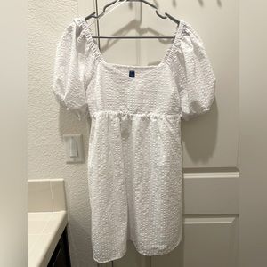 Old navy Seersucker Puff-Sleeve All-Day Fit & Flare Dress for Women